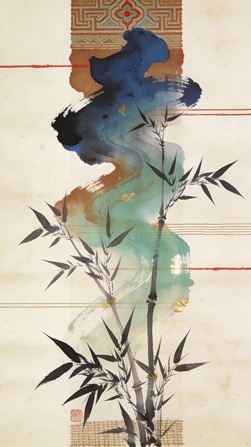 Free Bamboo Ink Harmony Image - Traditional, Bamboo, Calligraphy ...