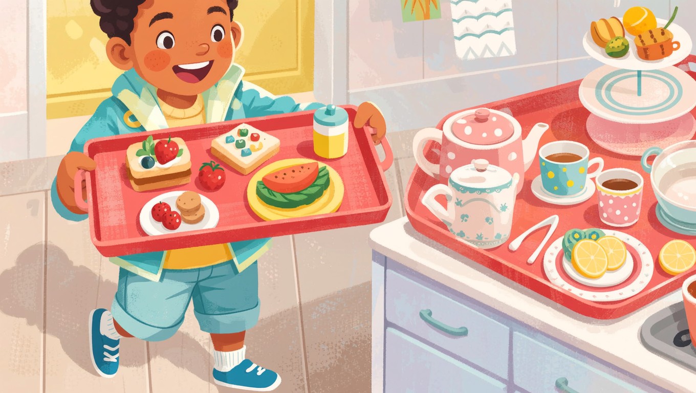 Free Cheerful Snack Time Image - Illustration, Children, Child ...
