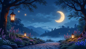 Free Moonlit Enchanted Path Image - Moon, Night, Forest | Download at ...