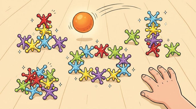 Free Colorful Jacks Game Image - Jacks, Game, Toys | Download at StockCake