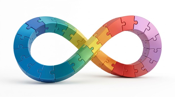 Download Infinite Puzzle Unity Image - Infinity, Puzzle, Autism | StockCake