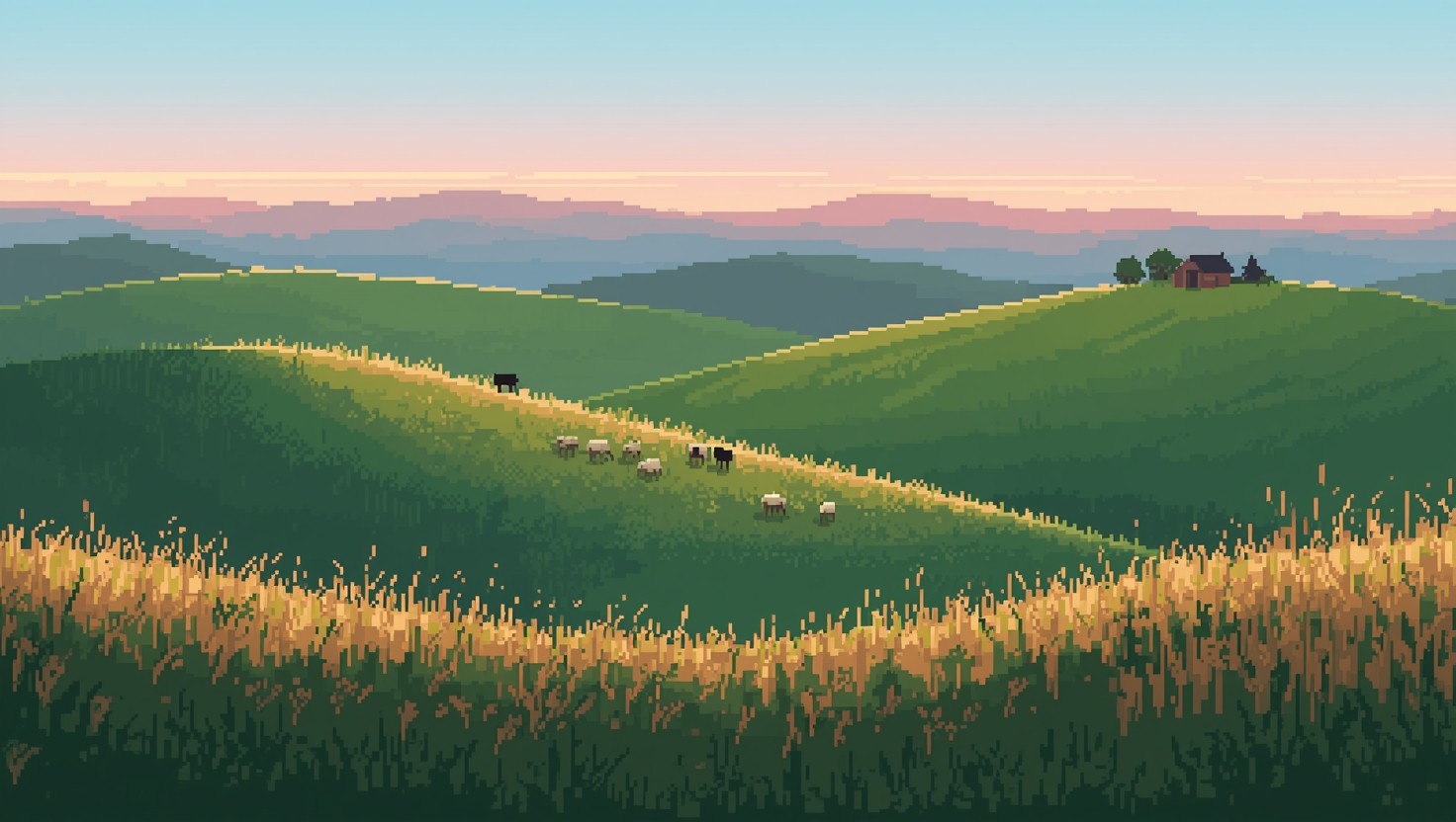 Free Pastoral Pixel Morning Image - Pixel, Art, Illustration | Download ...