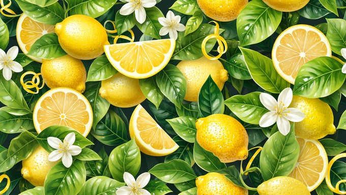 Free Vibrant Lemon Pattern Image - Lemon, Citrus, Pattern | Download at ...