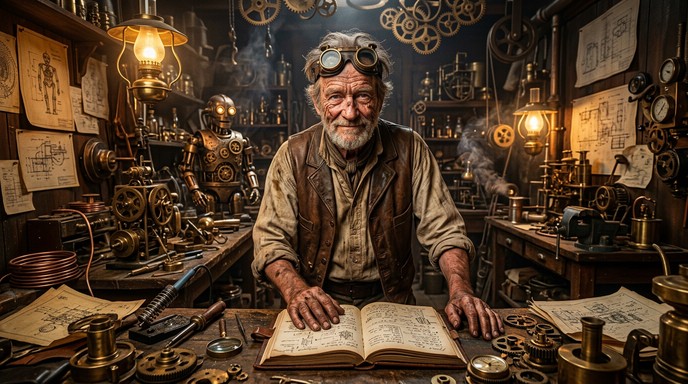 Free Steampunk Inventor's Workshop Image - Steampunk, Inventor ...
