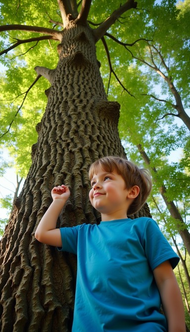 Free Child hugs tree Image - Child, Tree, Park | Download at StockCake