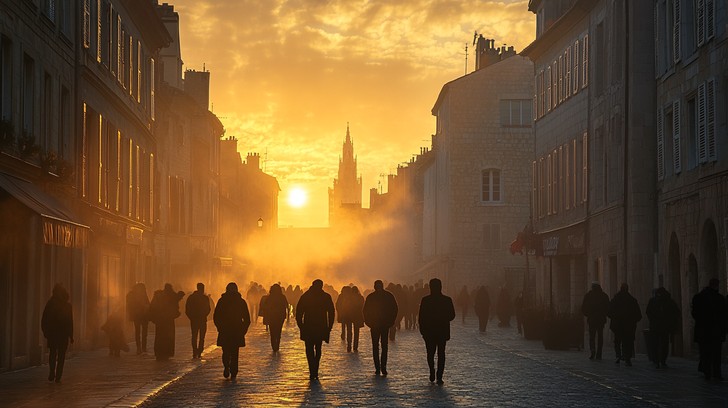 Free Sunset City Walk Image - Sunset, City, Street | Download at StockCake