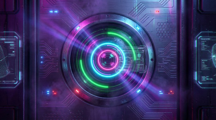 Free Cyberpunk Security Lens Image - Cyberpunk, Futuristic, Neon ...