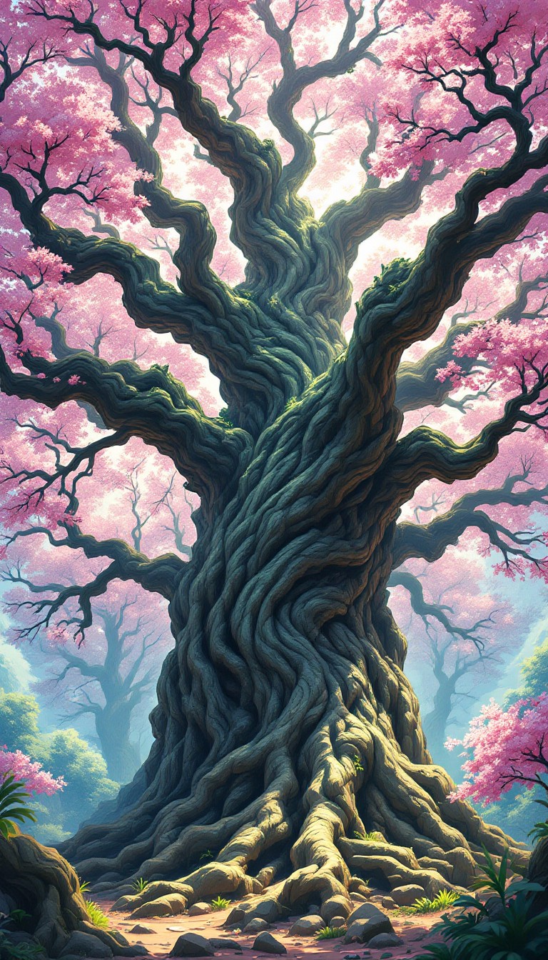 Sakari Tree Free Ancient Sakura Tree Image - Tree, Sakura, Cherry | Download at ...