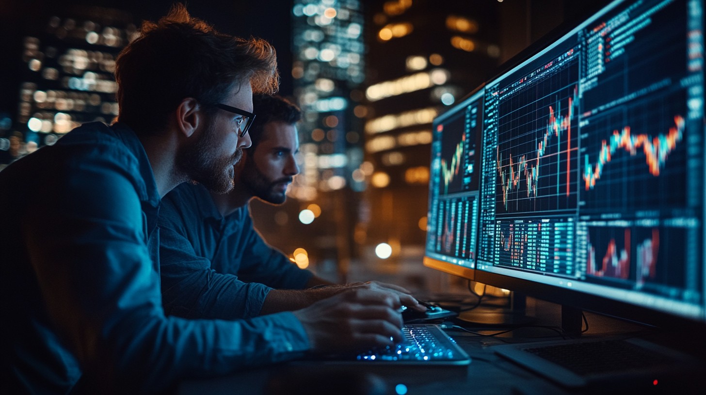 Download Traders analyzing data Image - Trading, Analysts, Stocks ...