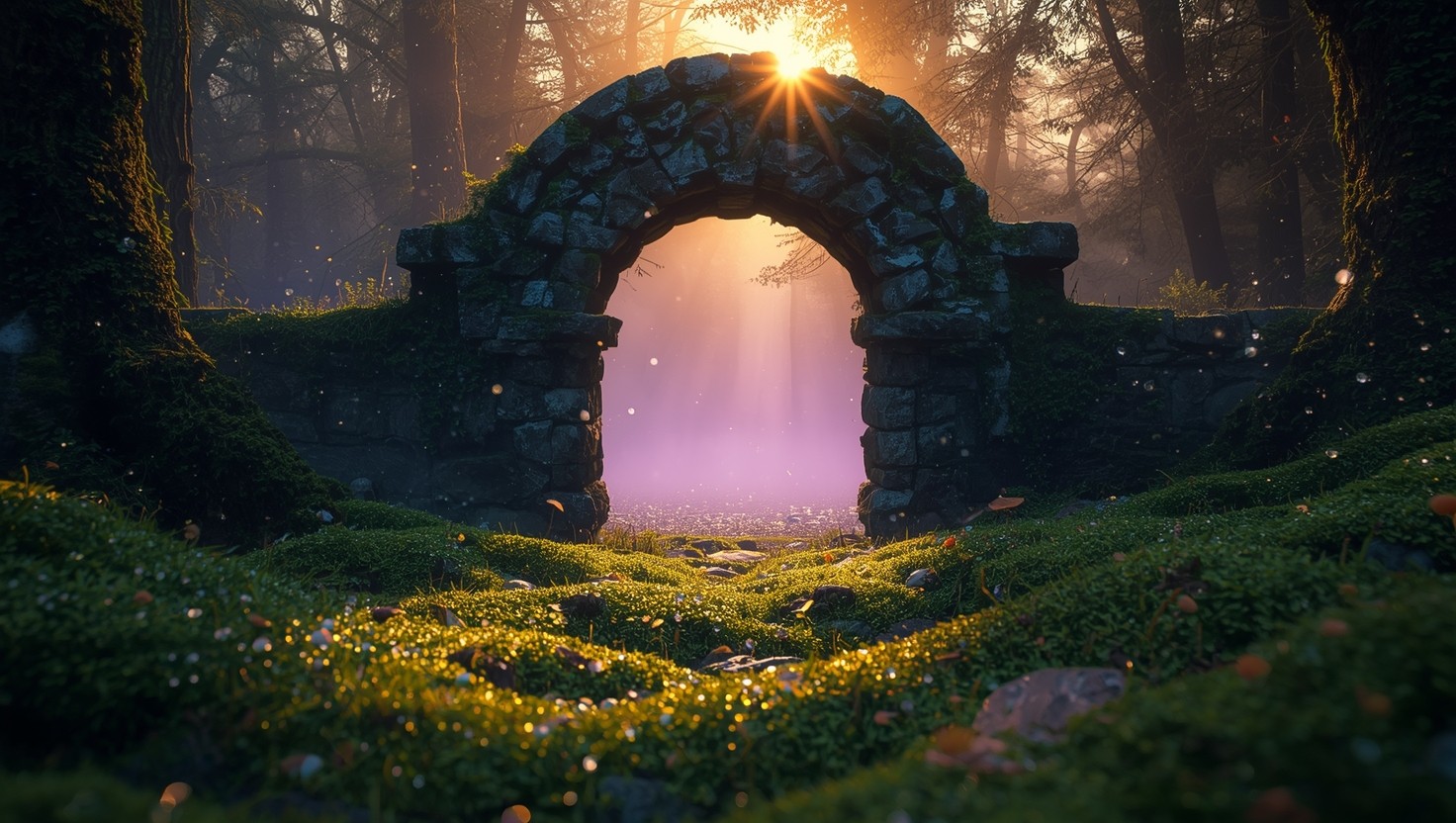 Free Enchanted Forest Gateway Image - Archway, Portal, Gateway ...