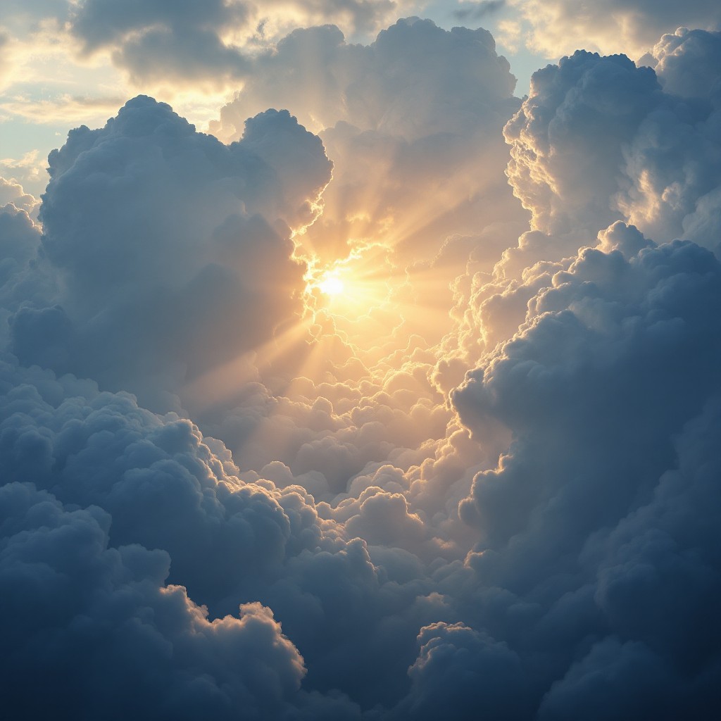 Free Heavenly Light Break Image - Sunbeams, Clouds, Sky | Download at ...