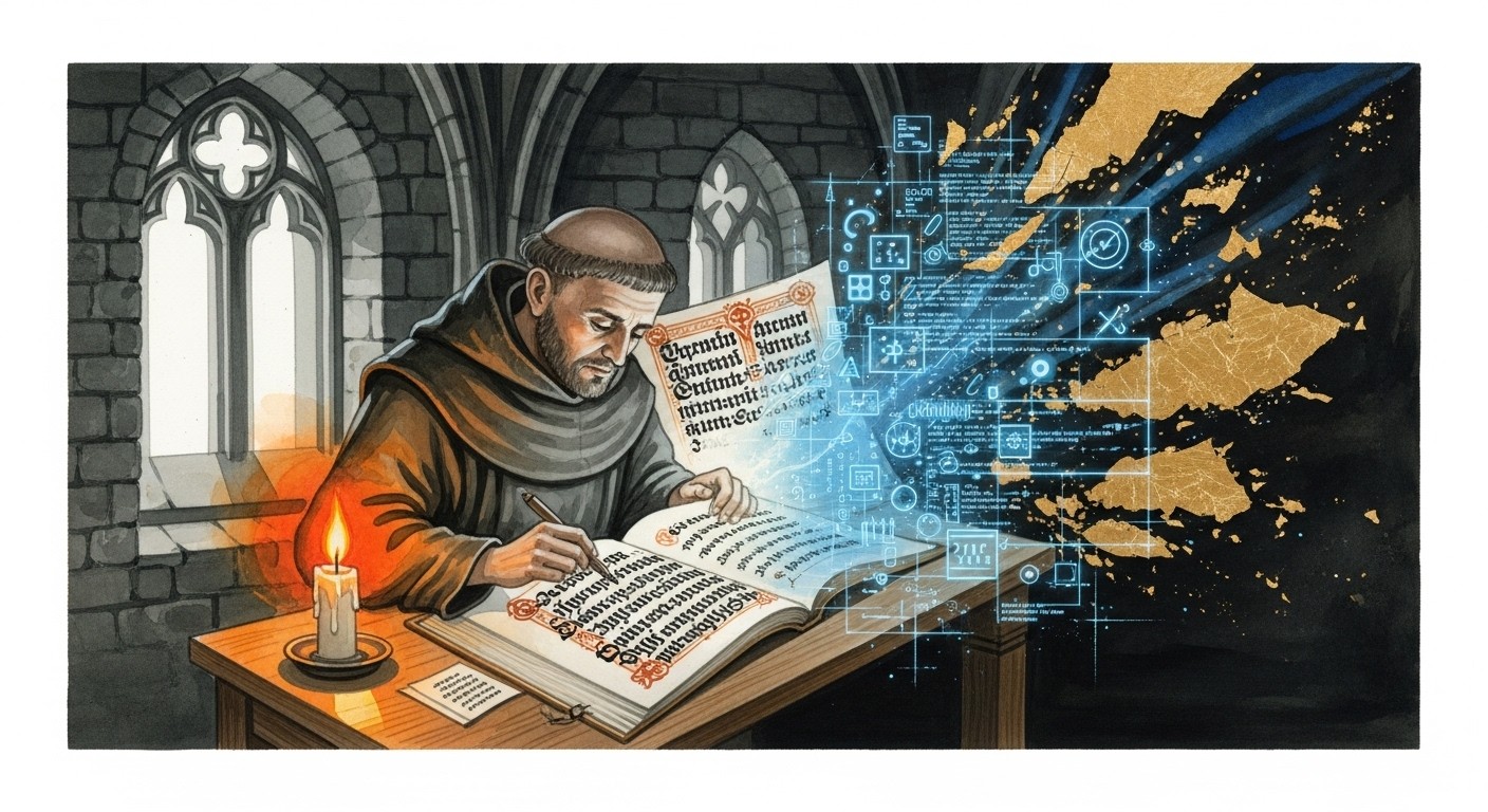 Free Ancient Meets Code Image - Monk, Coding, Monastery | Download at ...