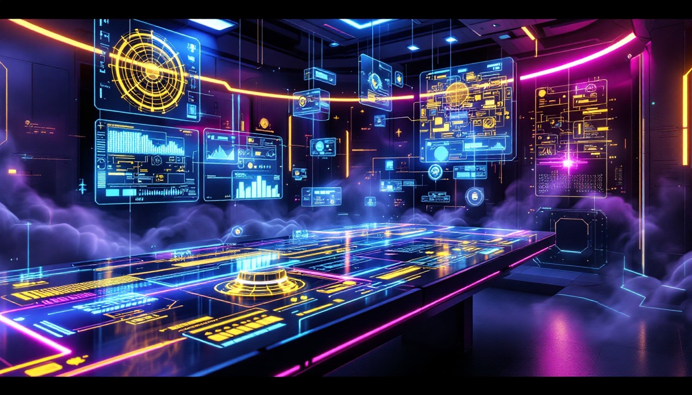 Free Neon Control Center Image - Cyberpunk, Holographic, Neon ...