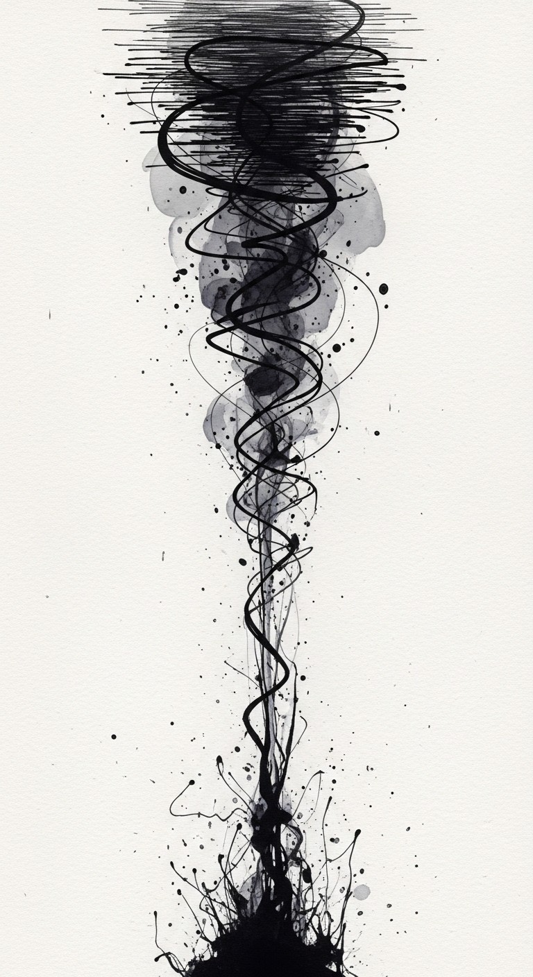 Free Spiraling Ink Tornado Image - Ink, Spiral, Monochromatic ...