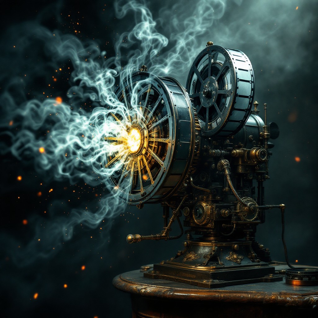 Free Haunted Cinema Machine Image - Steampunk, Gothic, Brass | Download ...