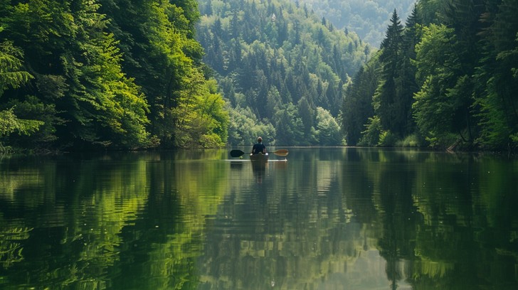 Free Serene Lake View Image - Lake, Mountains, Forest | Download at ...