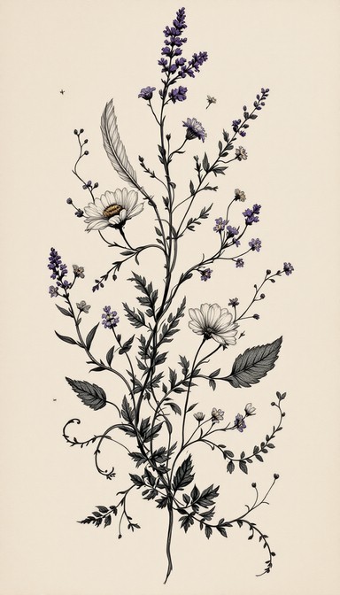Free Botanical Study Art Image - Botanical, Illustration, Tattoo ...