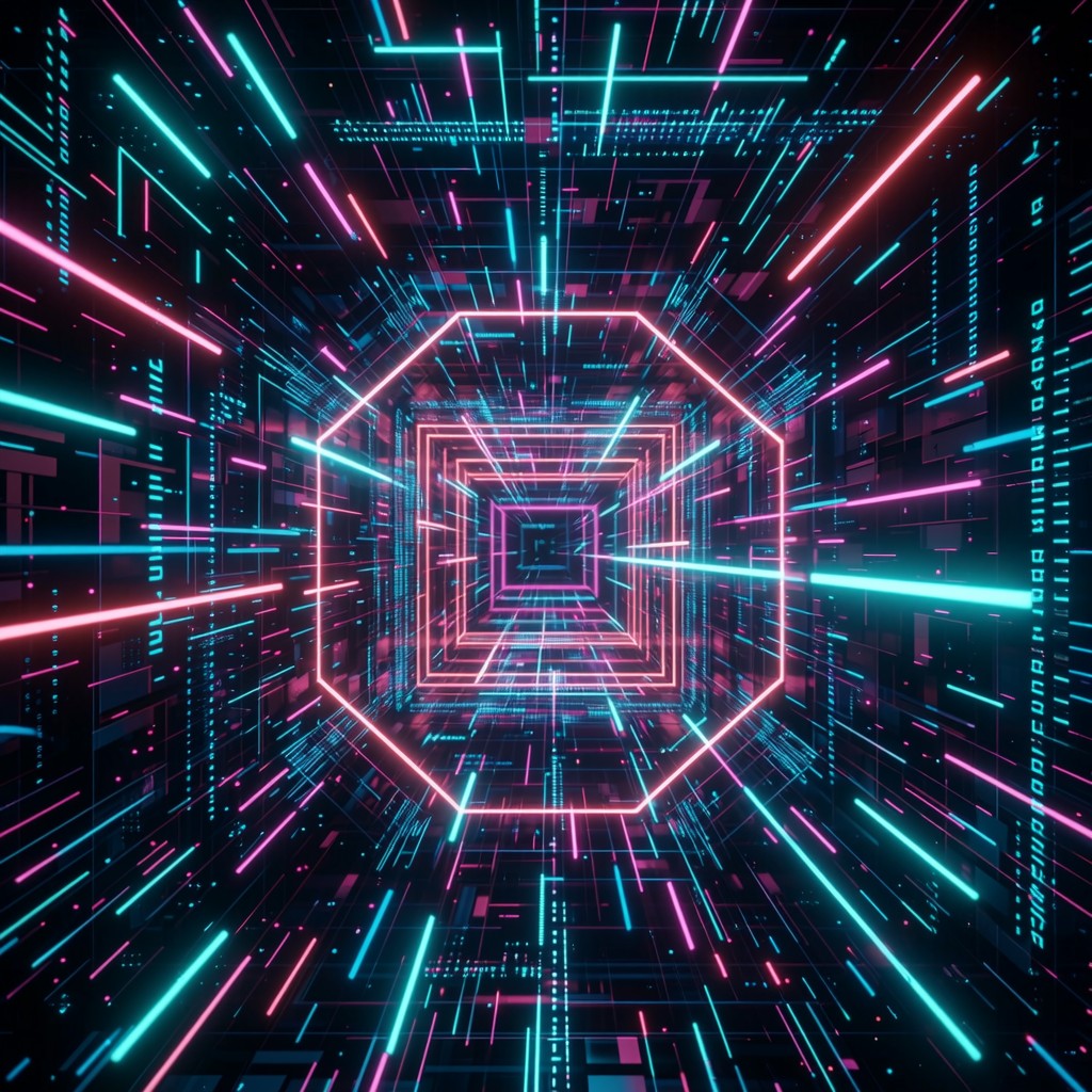 Free Neon Digital Tunnel Image - Cyberpunk, Neon, Tunnel | Download at ...