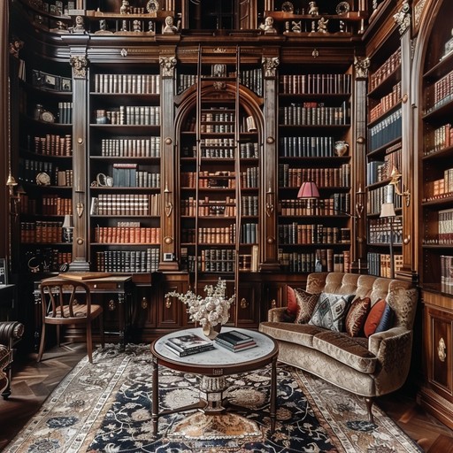 Free Elegant Home Library Image - Library, Books, Chandelier | Download ...