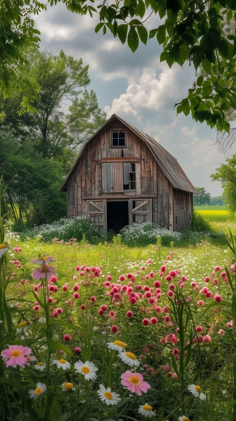 Free Rustic Barn Charm Image - Rustic, Barn, Wildflowers | Download at ...