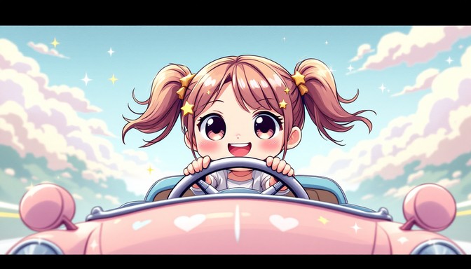 Free Kawaii Road Adventure Image - Chibi, Kawaii, Anime | Download at ...