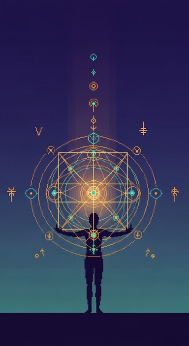 Free Mystical Energy Alignment Image - Silhouette, Mystical, Geometric ...