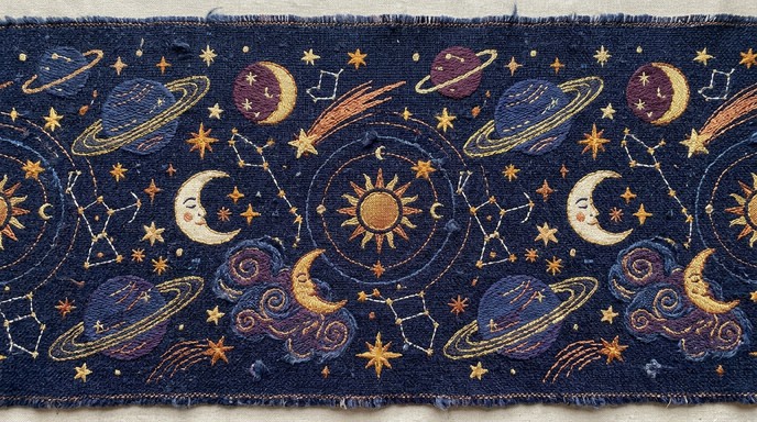 Free Cosmic Tapestry Design Image - Cosmic, Tapestry, Celestial ...