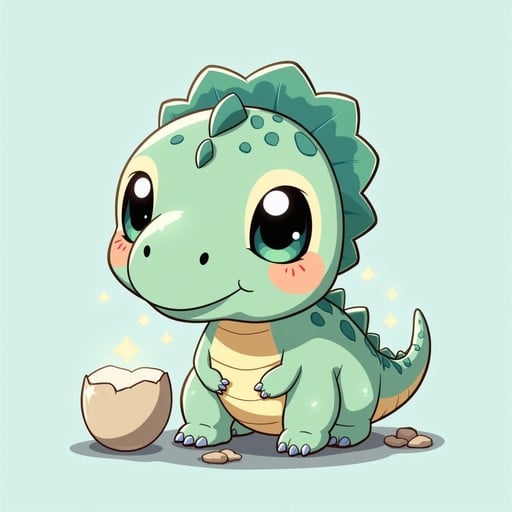 Free Adorable Dino Baby Image | Download at StockCake