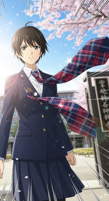 無料画像「風になびくネクタイ」 - アニメ, 学校, 制服 | StockCakeで 