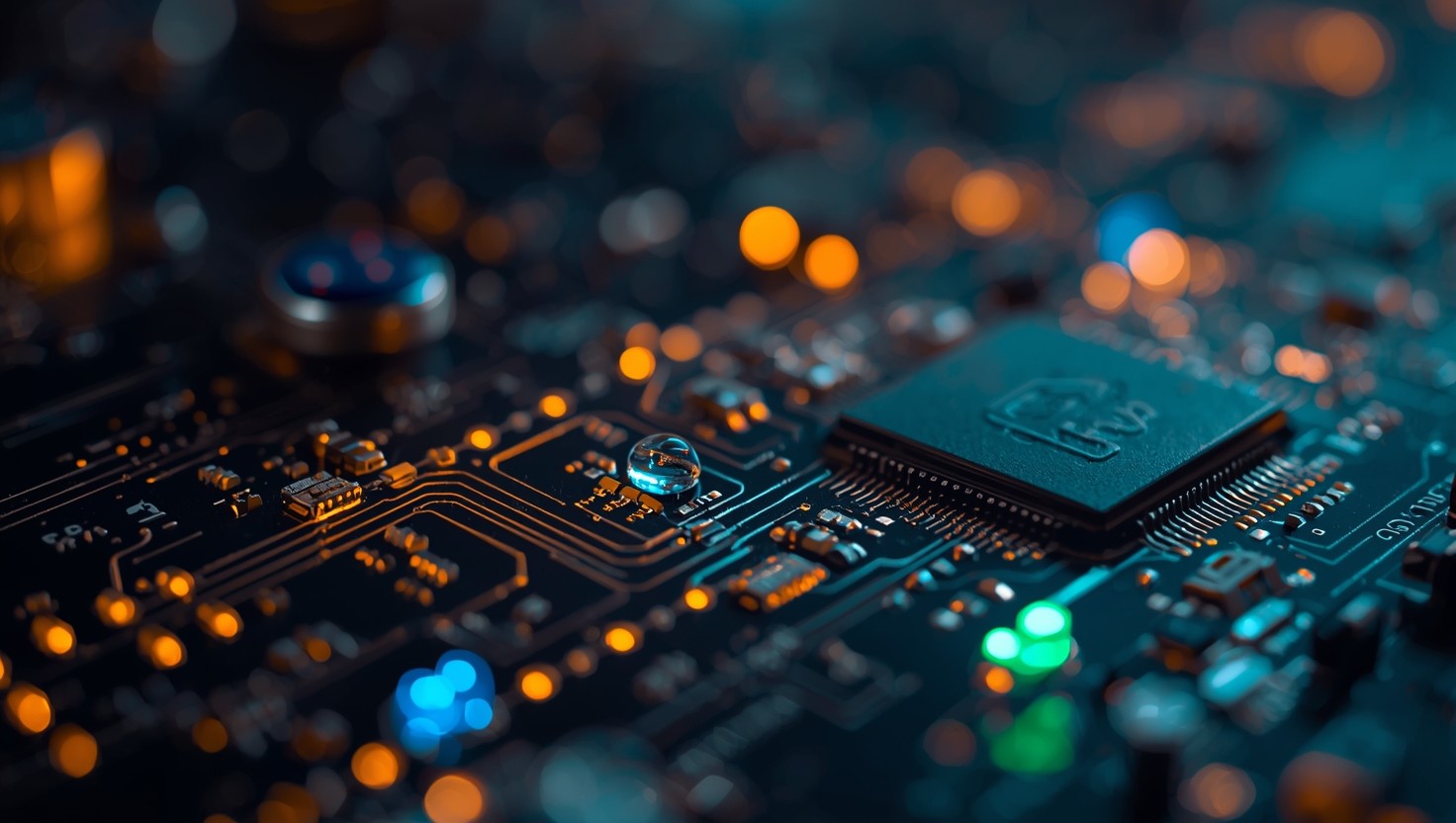 Free Electronic Components Illuminated Image - Technology, Circuit ...