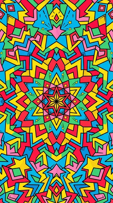 Free Kaleidoscope Cartoon Geometry Image - Geometric, Pattern ...
