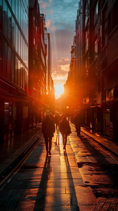 Free Sunset City Walk Image - Sunset, Cityscape, Couple | Download at ...