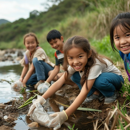 Free Child Cleaning River Image - Autumn, River, Child | Download at ...