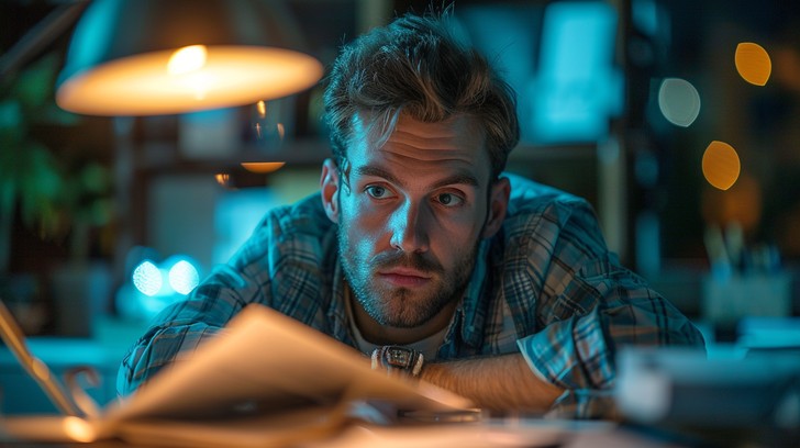 Work Intensely Free Focused Studying Intensely Image - Man, Work, Night | Download at ...