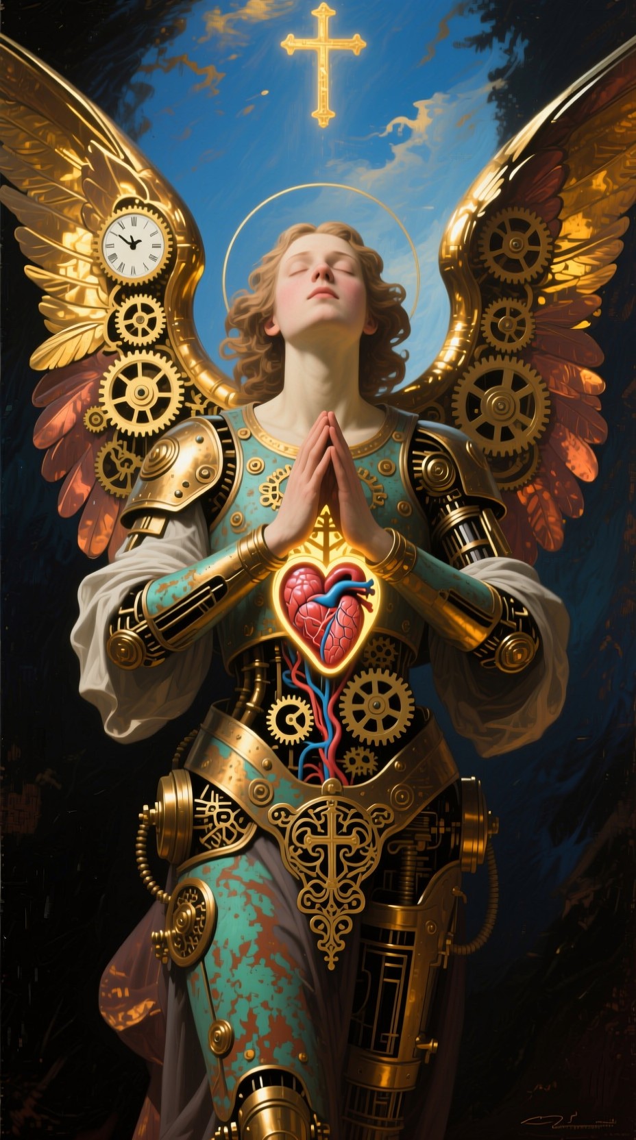 Free Clockwork Angel Rising Image - Angel, Mechanical, Steampunk ...