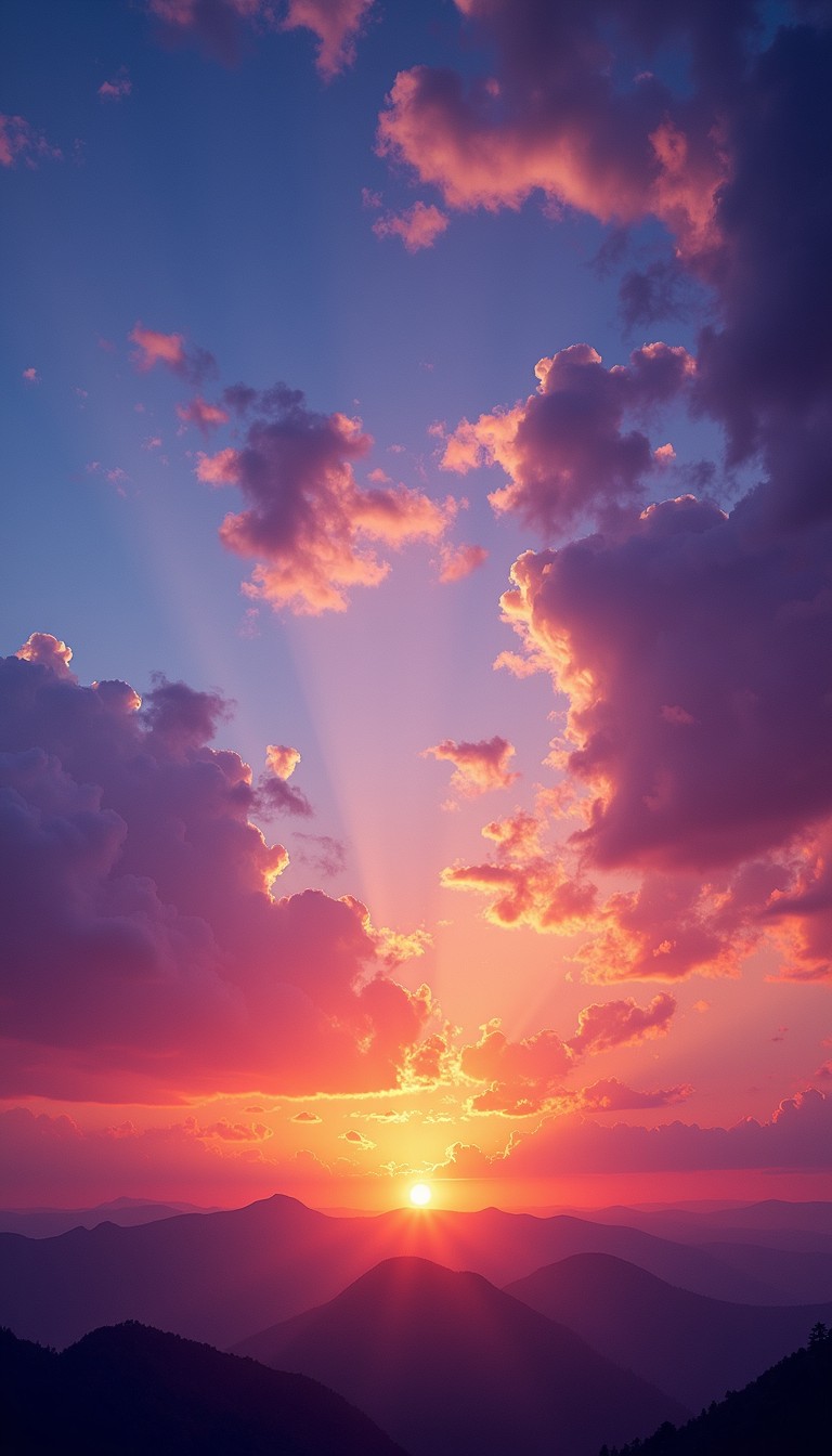 Free Majestic Mountain Sunset Image - Sunset, Mountains, Sky | Download ...