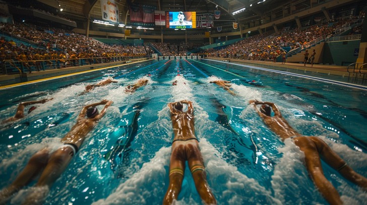 Free Intense swimming race Image | Download at StockCake