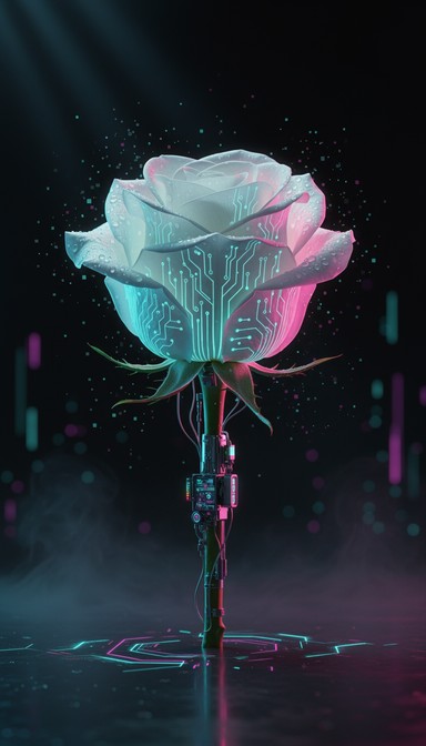 Free Electric Daisy Garden Image - Daisies, Cyberpunk, Neon | Download ...