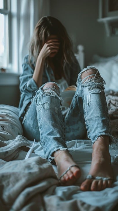 Free Distressed Denim Solitude Image | Download at StockCake