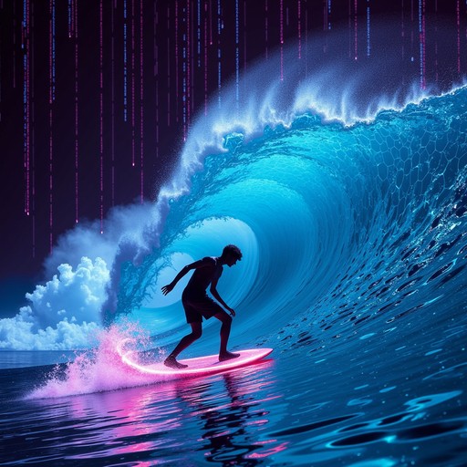 Immersive Wave Free Digital Wave Rider Image | Download at StockCake