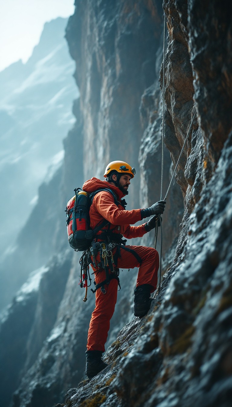 Vertical Line Rescue Free Vertical Rescue Mission Image - Climber, Rescuer, Mountaineer ...
