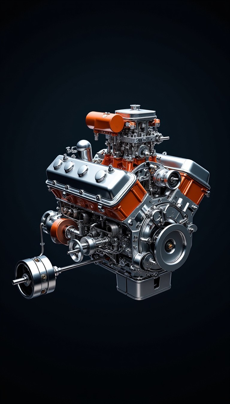 Download Powerful V8 Engine Image - Engine, Automotive, V8 | StockCake