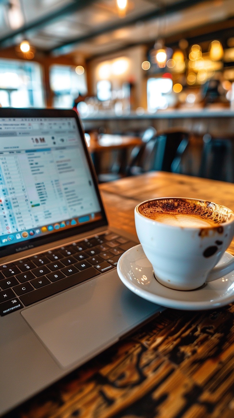 Free Caffeine Meets Technology Image - Laptop, Coffee, Cappuccino ...