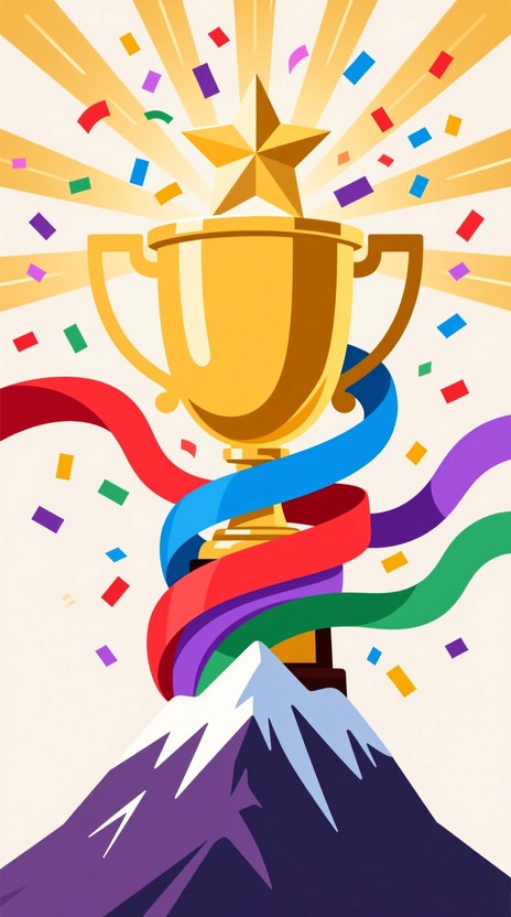 Free Victory's Colorful Ascent Image | Download at StockCake