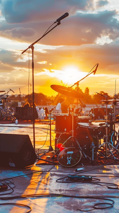 Free Sunset Concert Setup Image - Sunset, Concert, Stage | Download at ...