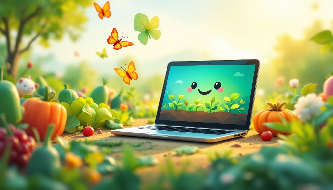 Computer And Nature Free Technology Meets Nature Image - Digital, Garden, Laptop | Download ...