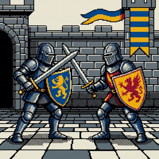 Free Medieval Knights Duel Image - Knights, Medieval, Pixel | Download ...