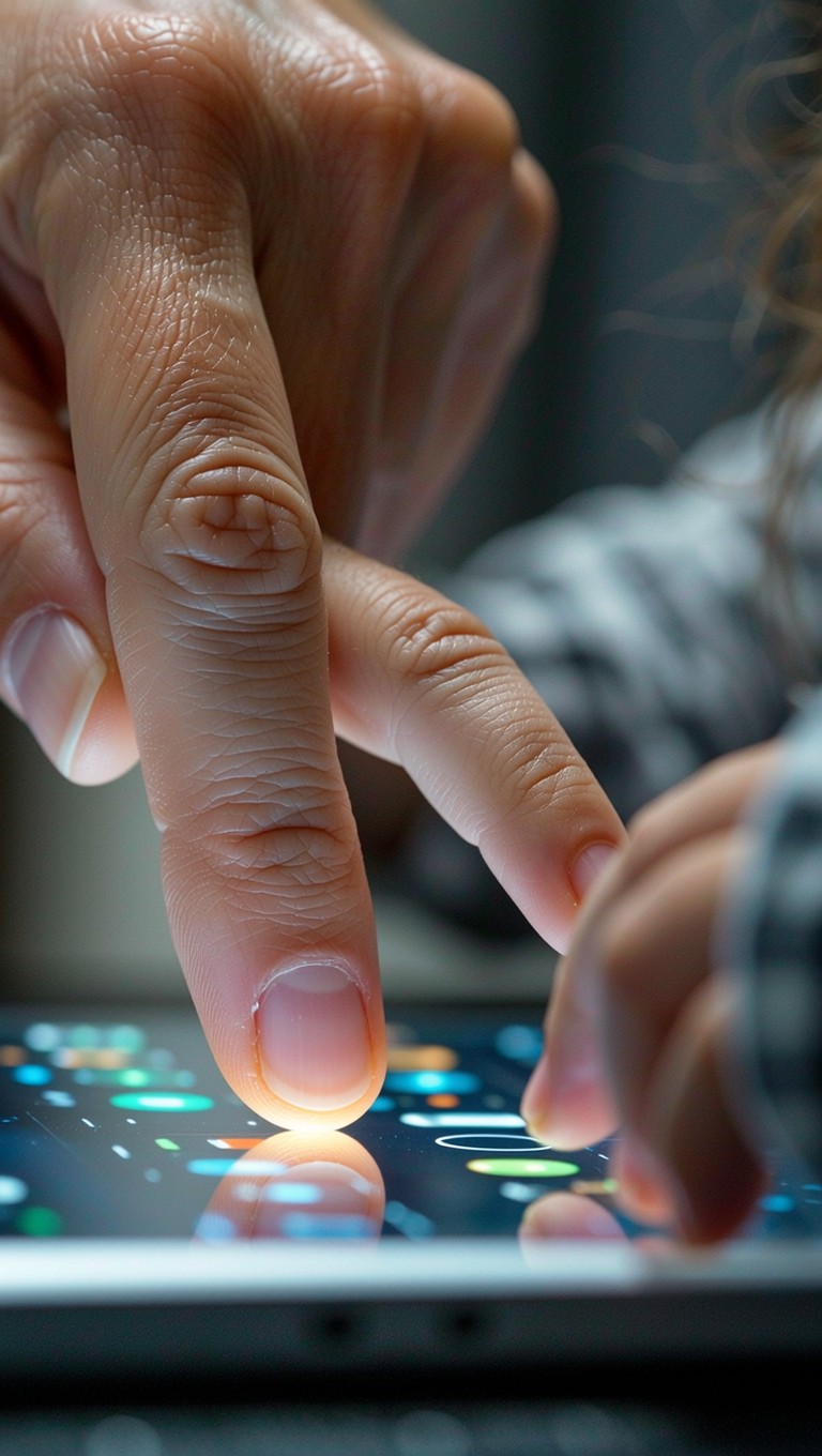 Free Digital touch interface Image - Touchscreen, Finger, Digital ...