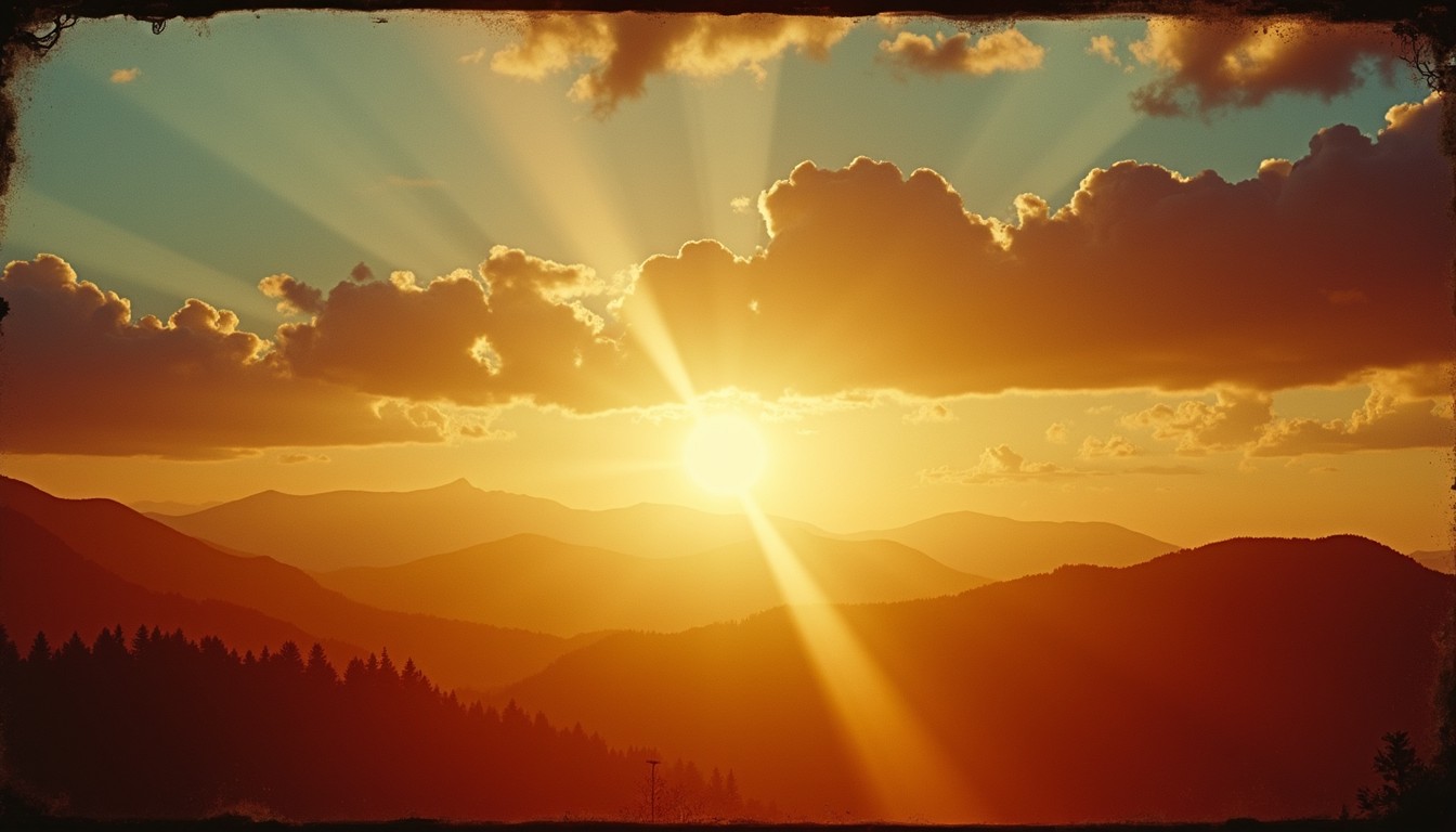 Free Golden Mountain Sunset Image - Sunset, Mountains, Golden ...