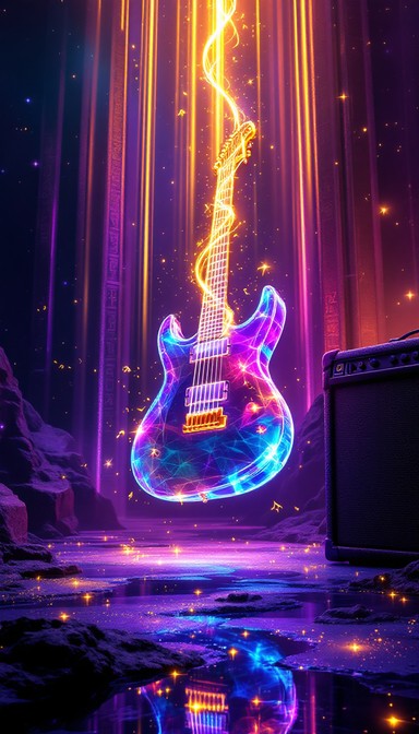 Free Magical Guitar Levitation Image - Guitar, Mystical, Levitation ...